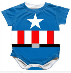 Superhero Short Sleeve Bodysuits